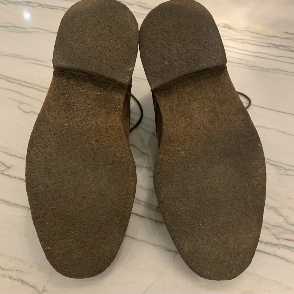 Johnston & Murphy Nubuck Leather  Low Tie Boots - Picture 5 of 14